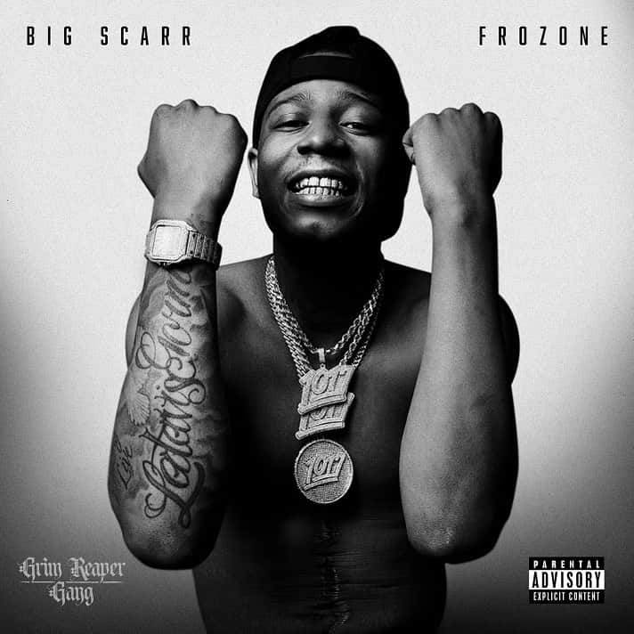 グッチ・メインのインスタグラム：「Dec 1 The Legend Continues!! Big Scarr New Album dropping #Frozone available now for preorder link in bio 🥶🥶 #TheSecretWeapon @bigscarr」