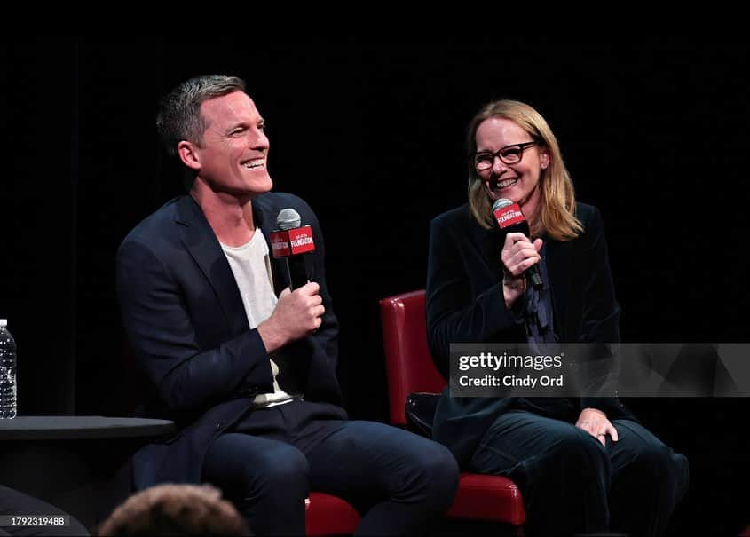 マイケル・ドイルのインスタグラム：「Could not have asked for a better partner in crime than #AmyRyan nor for a better screening and Q&A for @passingthrough_film Thank you @sagaftrafound and @davidpschwartz #comingsoon   📸 @cindyord」