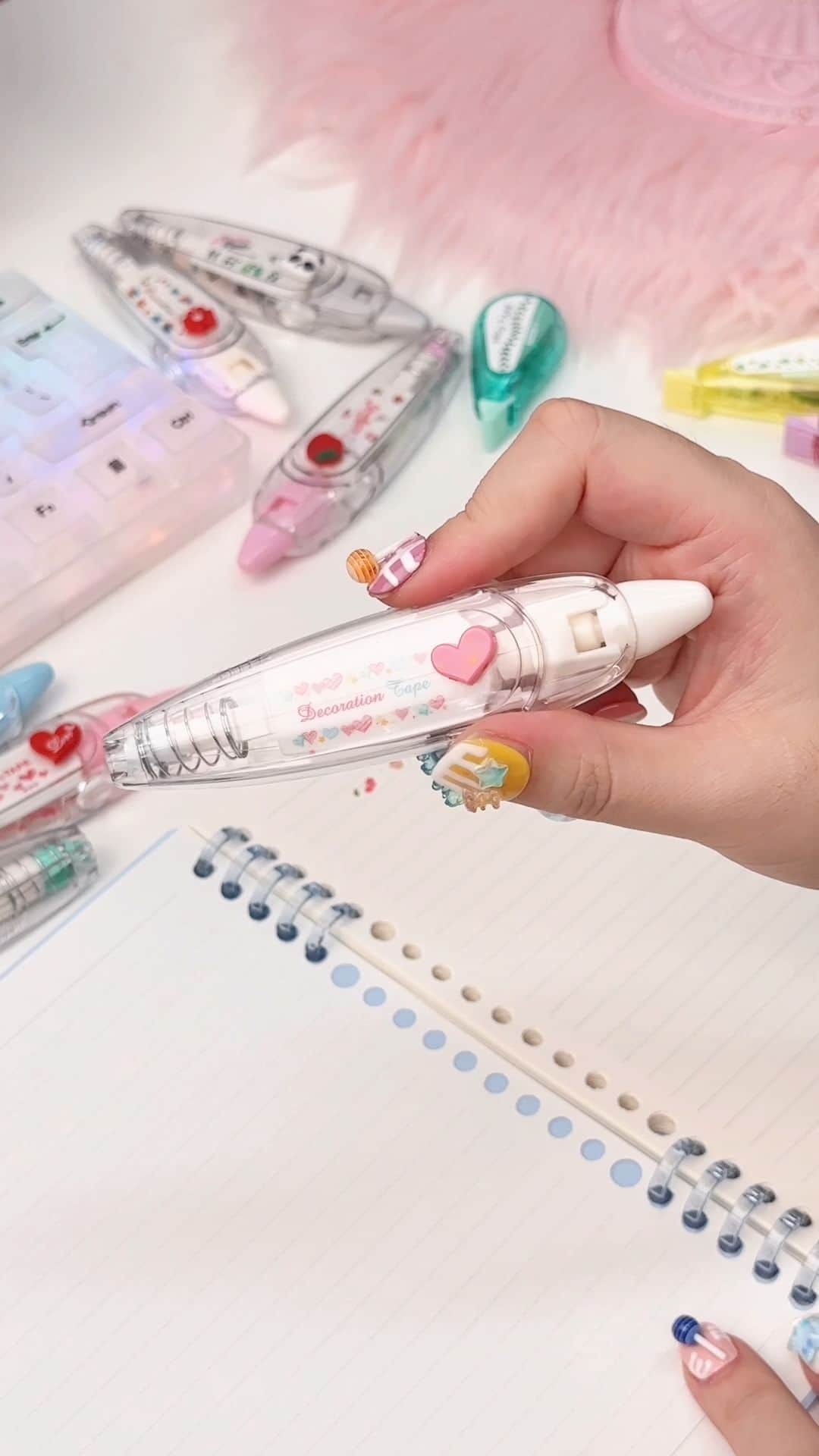 SHEINのインスタグラム：「Whether you're fixing typos in the cutest way possible or giving your diary and notes a Kawaii decorative correction tape 💞🌜📖😍  🔎 11970796  #SHEIN #SHEINforAll #SHEINstyle #fashion #chic #saveinstyle」