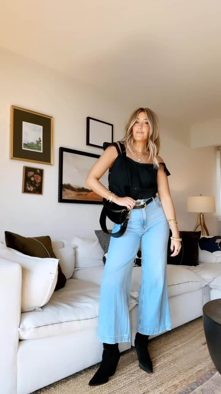 ペイジのインスタグラム：「We love the way @caitlynwarakomski styled all of these looks from our Winter Sale // Shop all of your favorites online now at 40% OFF // #LiveInIt」