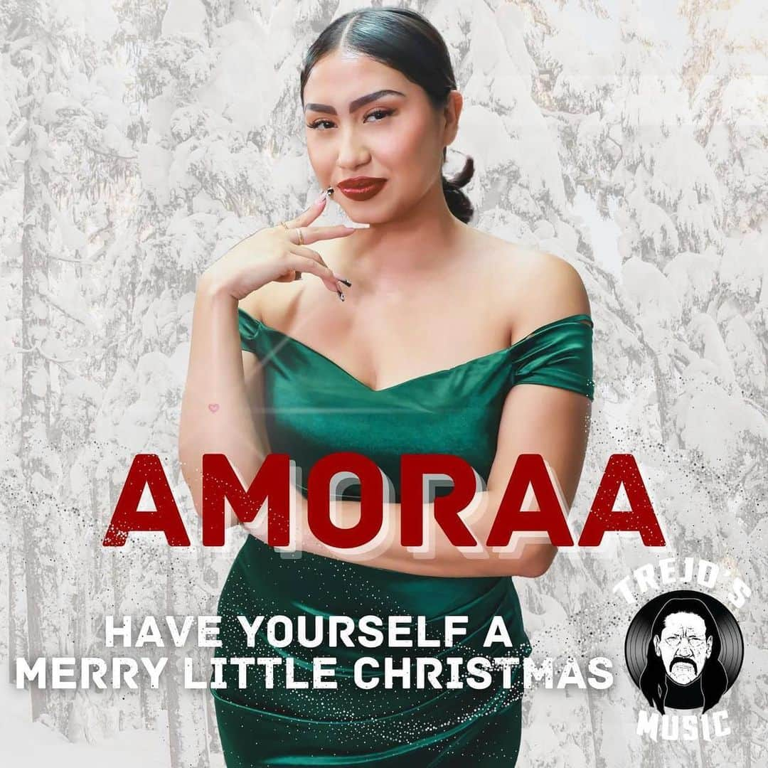 ダニー・トレホのインスタグラム：「@amoraajofficial's new single “Have Yourself a Merry Little Christmas” out on all digital platforms Friday November 24th! #TrejosMusic Produced by: @officialcarlosguillen   #christmas #christmascheer #christmasmusic #haveyourselfamerrylittlechristmas #happyholidays」