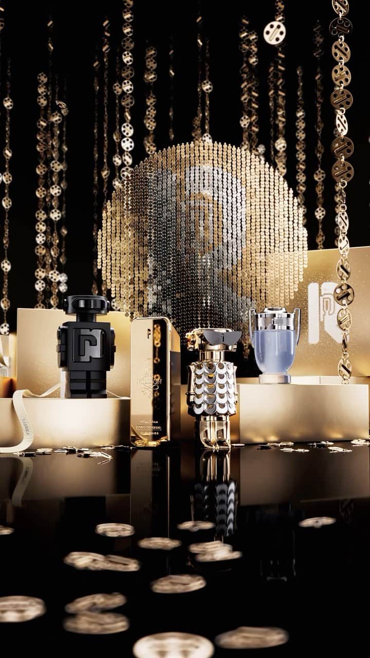 パコラバンヌのインスタグラム：「Give the gift of timeless scents with Rabanne. _ #RabanneHoliday #Rabanne」