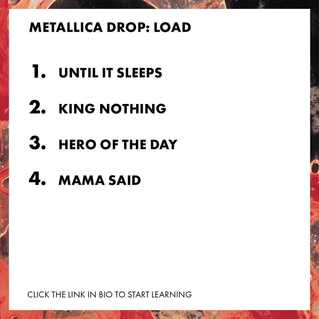 Fender Guitarさんのインスタグラム写真 - (Fender GuitarInstagram)「Calling all @Metallica fans! Master four songs from the band’s sixth album “Load,” including “Until It Sleeps,” “King Nothing” and “Mama Said.” Ready to start learning? Head to the link in the bio.」11月15日 1時59分 - fender