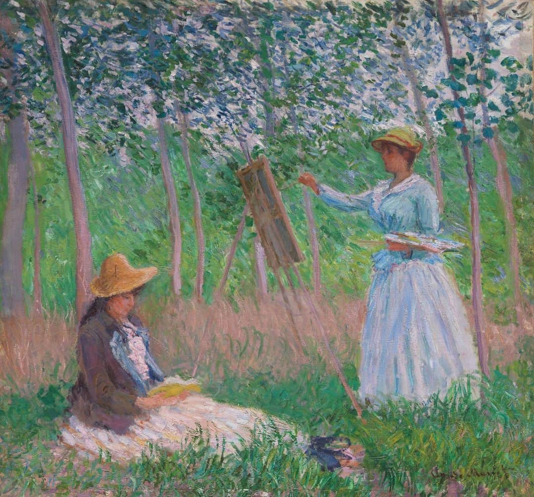 ロサンゼルスカウンティ美術館のインスタグラム：「Claude Monet, born #onthisday in 1840, was raised in Le Havre, Normandy. Although his mother supported his ambitions to be a painter, his father wanted him to pursue business. He was very close to his mother, but she died when he was 16 years old.  Shortly after, at the age of 18, he met fellow artist #EugeneBoudin, who would encourage Monet to develop his techniques, teach him the "en plein air" (outdoor) techniques and take Monet on painting excursions. He thought of Boudin as his master, whom "he owed everything to" for his later success.」