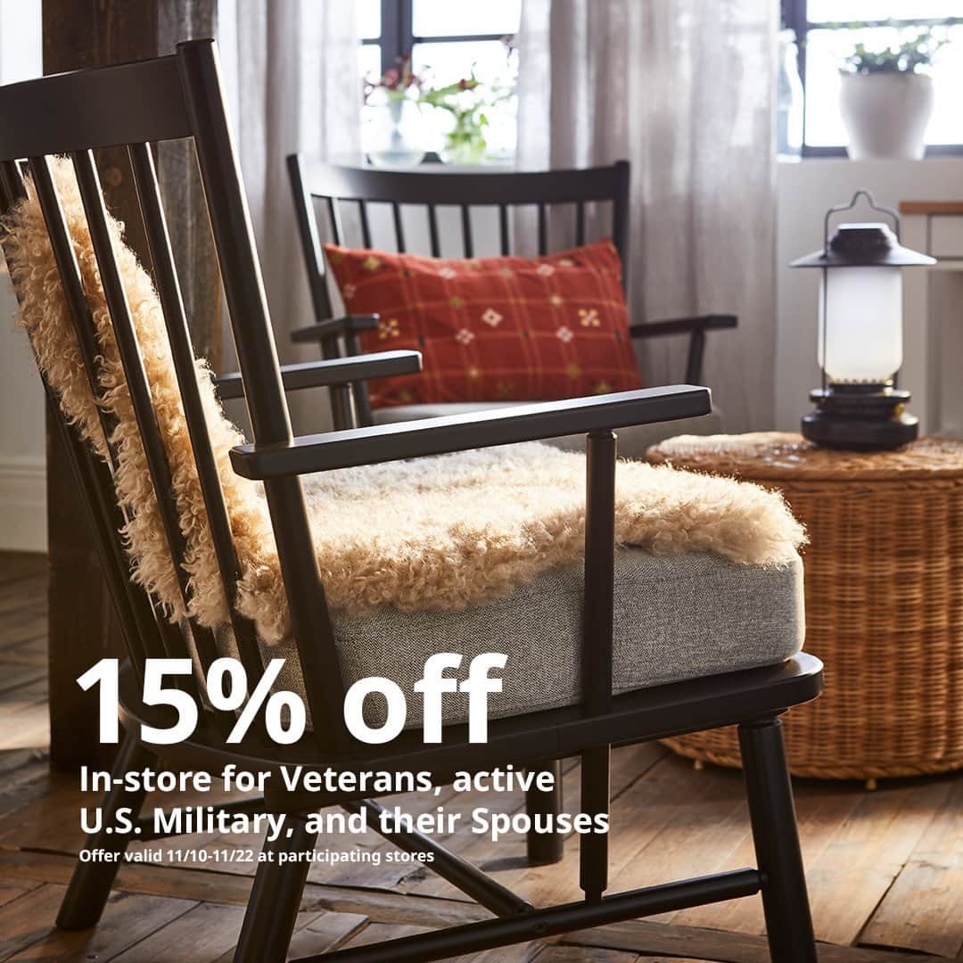 IKEA USAのインスタグラム：「Hurry in to save on your holiday prep! From limited time offers to New lower prices and special savings for Veterans, active U.S Military and their spouses – don’t miss offers expiring soon. Shop now at link in bio.」