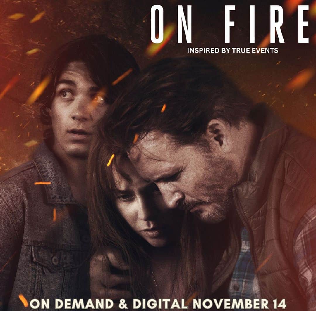 ピーター・ファシネリのインスタグラム：「Todays the day! #ONFIRE IS OUT ON VOD! Watch it TODAY!!! https://itunes.apple.com/us/movie/on-fire/id1704754916」