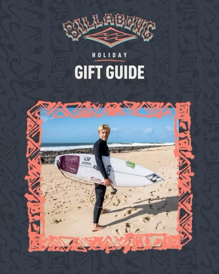 ビラボンのインスタグラム：「What’s @ethan_ewing unwrapping this year? 🎁   Swipe for a closer look at the Australian’s wish list — our team made holiday gifting easy for you, starting crossing off your list today and shop the complete Billabong Holiday Gift Guide.」