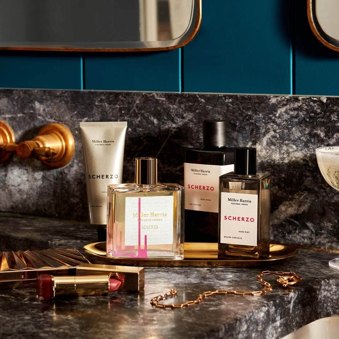 ミラーハリスのインスタグラム：「It's Scherzo season... Shop your fragrant party essentials now with 20% off」