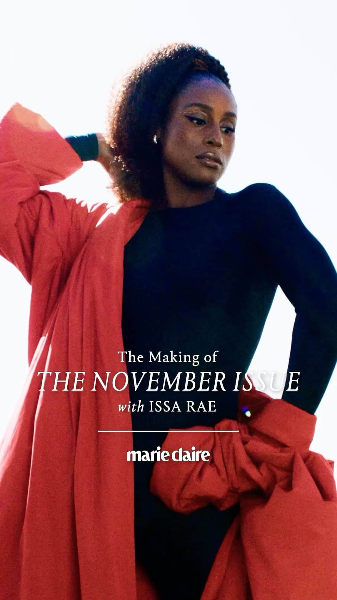 マリクレールのインスタグラム：「Behind the scenes of Marie Claire’s November 2023 Power Issue cover shoot, starring @issarae. 🌟 Read the full interview at the link in bio.  🎥: @stephrmro @amusementproductions.la @kelliefilmedthat」