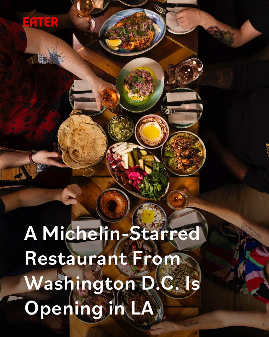 Eater LAのインスタグラム：「One of Washington D.C.’s brightest culinary stars, Rose Previte, is opening a massive culinary compound in West Adams in the summer of 2024. The 10,000-square-foot Maydan Market will house a Los Angeles branch of Previte’s Michelin-starred restaurant Maydan, a second location of her restaurant Compass Rose, and five yet-to-be-named Los Angeles food businesses.  Tap the link in bio to read the news by Eater LA senior editor Cathy Chaplin (@gastronomyblog).  📸: @maydandc」