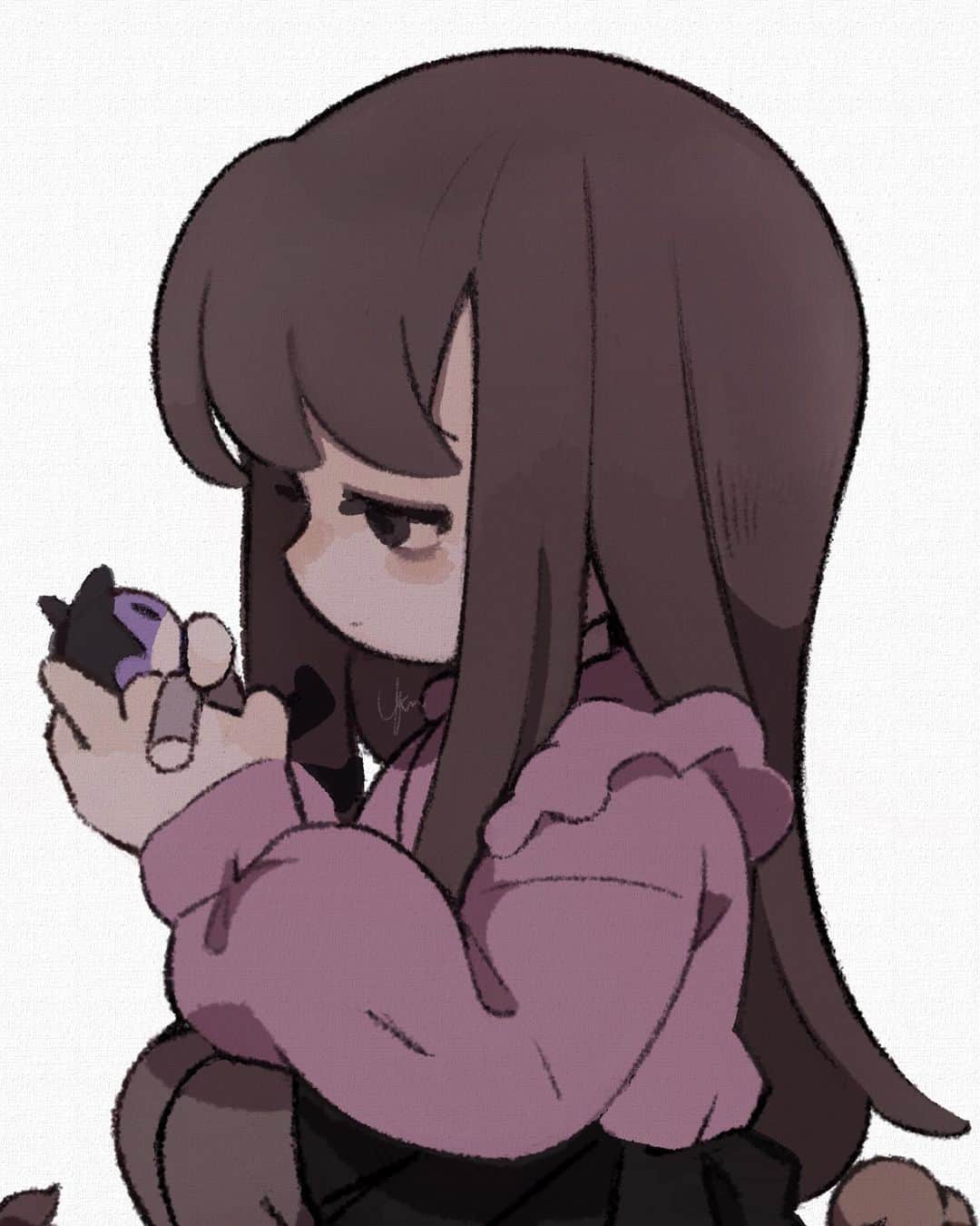 ユキノシュガーのインスタグラム：「#drawing#illustration#original#originalcharacter#originalart#girl#angry#sad」