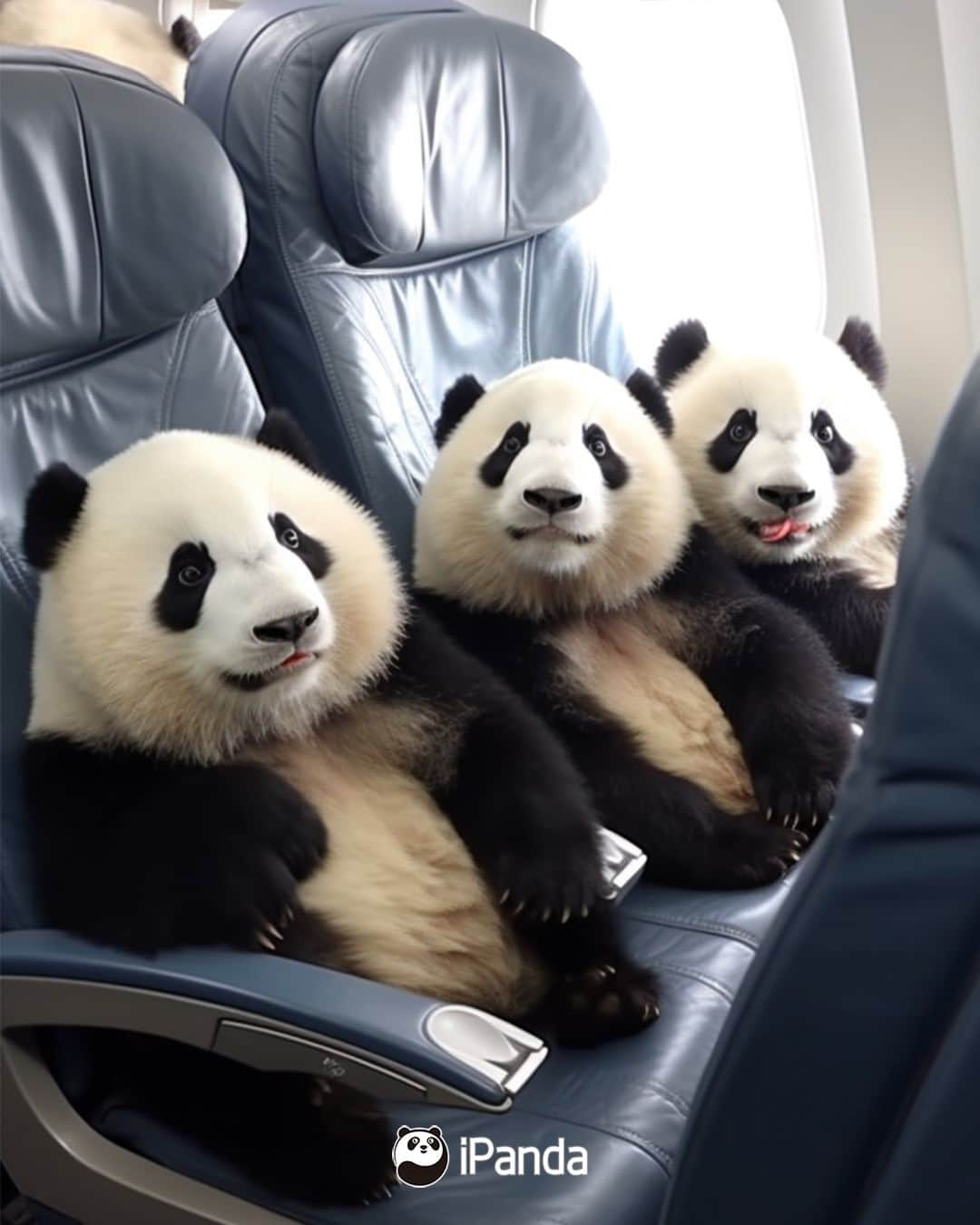 iPandaのインスタグラム：「Welcome home! The panda family take their special fight coming back to China. 🐼 🐼 🐼 #Panda #iPanda #Cute #FriendshipMessenger #PandaPic #ReturnOfPandas #meixiangfamily #pandaAI #pandastory #pandaxiaoqiji #pandameixiang #pandatiantian #littlemiracle」