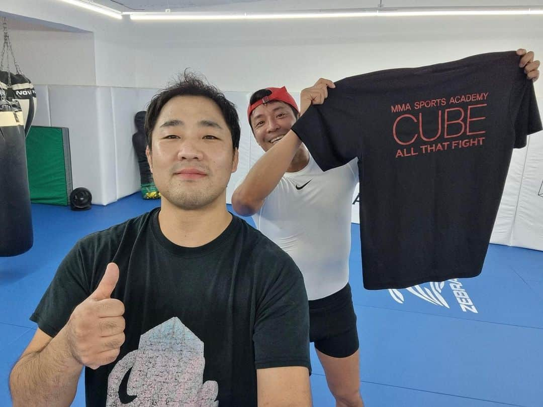 キム・ジュホンのインスタグラム：「#cubemma @choijaehyun87 🫡 캡틴 : 노력이 실력이다 🫡」