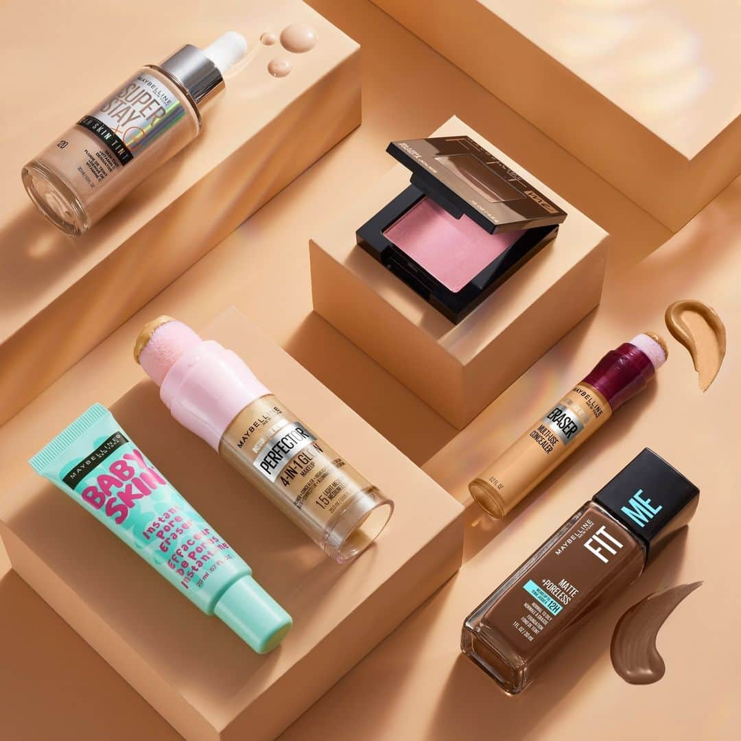 Maybelline New Yorkのインスタグラム：「It’s not just makeup—it's your daily beauty heroes, here to slay! 💁‍♀️✨Which one is currently a staple in your beauty routine: Fit Me Foundation, Instant Age Rewind Concealer, Super Stay Skin Tint, Instant Glow Perfector, Baby Skin Primer or all of the above! Comment below!」