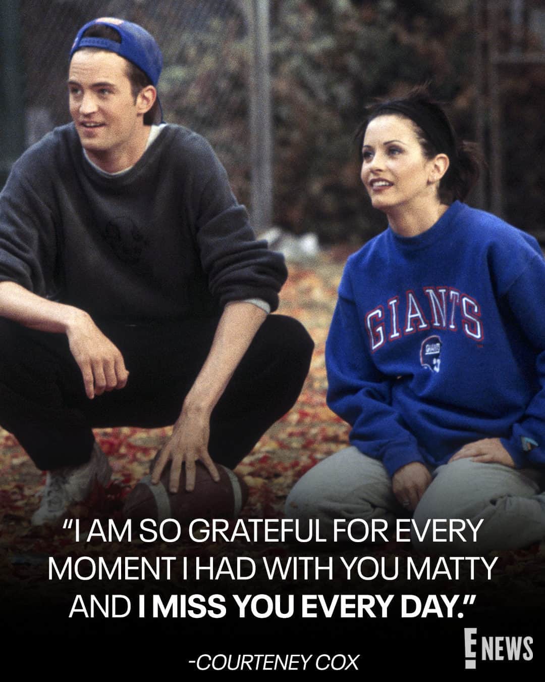 E! Onlineさんのインスタグラム写真 - (E! OnlineInstagram)「Matthew Perry was always there for Courteney Cox. 🤍🕊️ She shared an emotional tribute to their onscreen "love story" and offscreen friendship— link in bio. (📷: Getty)」11月15日 6時19分 - enews