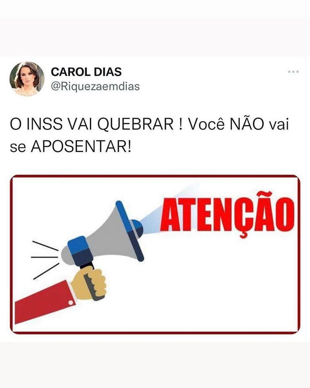 Carol Diasのインスタグラム：「Planilha gratuita para NÃO DEPENDER DO INSS! 💰✅  Comente EU QUERO para receber de graça no seu direct! 💃🏻」