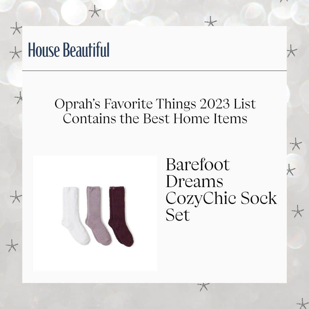 ベアフットドリームスさんのインスタグラム写真 - (ベアフットドリームスInstagram)「“The Coziest Gifts on Oprah’s Favorite Things.” 😊️ Take a look at our most recent press features that celebrate our CozyChic Sock Set being named #OprahsFavoriteThings 2023. ✨」11月15日 8時37分 - barefootdreams