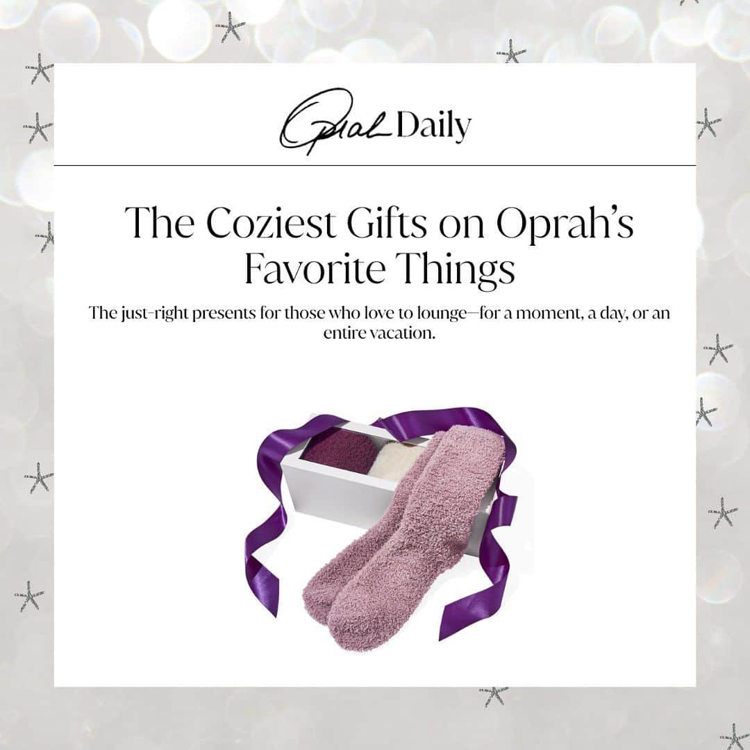 ベアフットドリームスのインスタグラム：「“The Coziest Gifts on Oprah’s Favorite Things.” 😊️ Take a look at our most recent press features that celebrate our CozyChic Sock Set being named #OprahsFavoriteThings 2023. ✨」