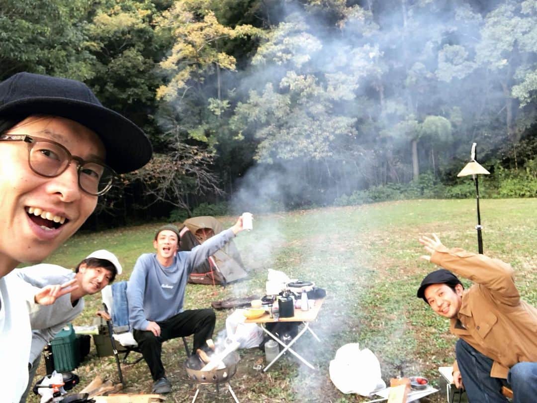 ホリエアツシのインスタグラム：「#四絃キャン でしたな🏕️」