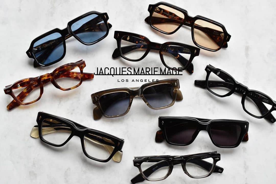blincvaseのインスタグラム：「. ついにブリンク ベースで【JACQUES MARIE MAGE】の取り扱いがスタート!  JACQUES MARIE MAGE(ジャック・マリー・マージュ)は、ロサンゼルスに本拠地を置き、日本の職人技術を駆使して少量限定で生産される世界的に人気のアイウェアブランドです。 デザイナーのJerome Mage(ジェローム・マージ)の視点を通して、様々な文化、時代、国、そしてそこに生きた人々からインスピレーションを得たものが、美しいデザインへと落とし込まれています。  彼が敬意を持ってデザインに込めたヒストリーや、妥協を許さないその品質への追求がJACQUES MARIE MAGEというブランドを構築しています。  是非、店頭にてその唯一無二の美しさをご体感ください。  #jacquesmariemage」
