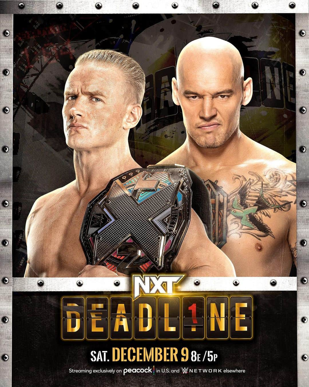 WWEのインスタグラム：「@unbesiegbar_dragunov will defend his #WWENXT Championship against @baroncorbinwwe at #NXTDeadline!」