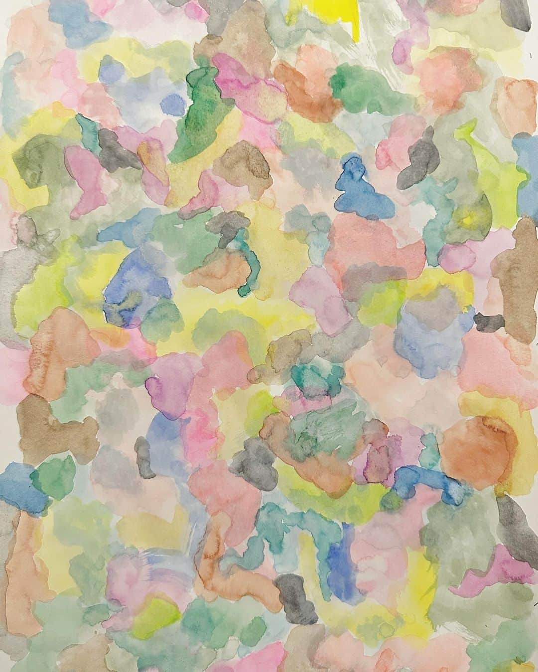 鈴木杏のインスタグラム：「らくにたのしくごろごろぼーっと 描けるやりかた みっけちゃったなー😍  #彩雲シリーズ#スズキの絵」
