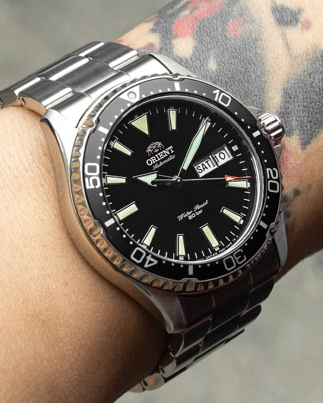 Orient Watchのインスタグラム：「The scratch-resistant sapphire crystal on the Kamasu will help keep it looking fresh and new!⁠ ⁠ Model: RA-AA0001B19A」