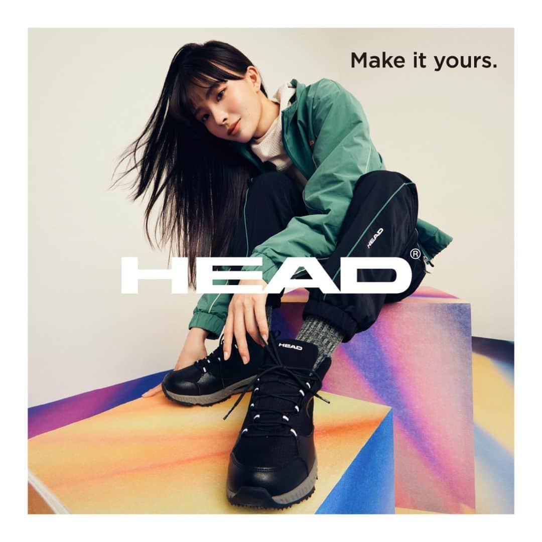 のインスタグラム：「． ．  HEADのイメージキャラクターを務めさせて頂いております🖤 ． ぜひお揃いのウェアで 身体を動かして健やかにお過ごしくださいませ…♡ ． #HEAD  #ヘッド」