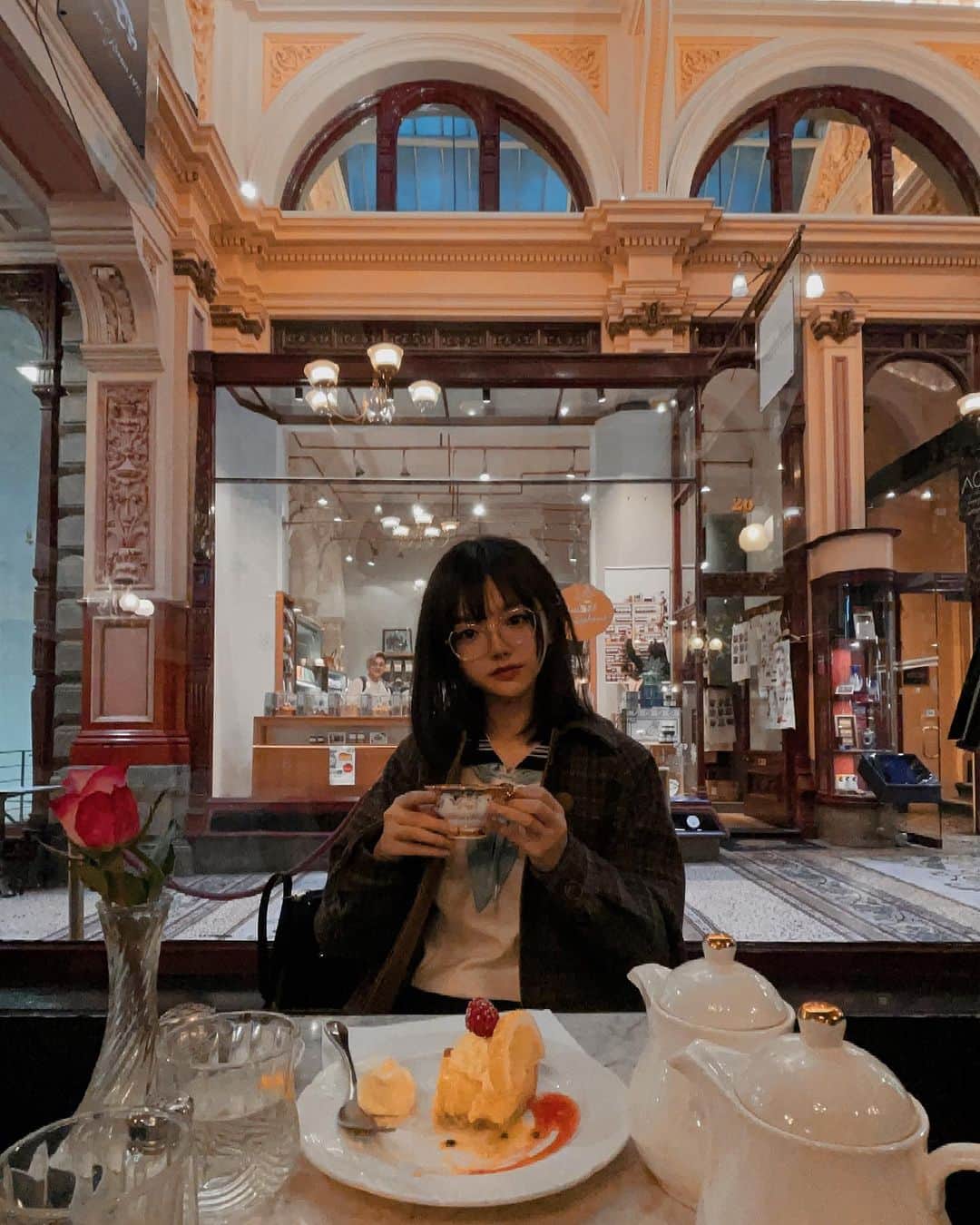 樱群のインスタグラム：「▪️♦️Royal Arcade  #melbourne #afternoontea #teatime #englishbreakfast #sakuragun」