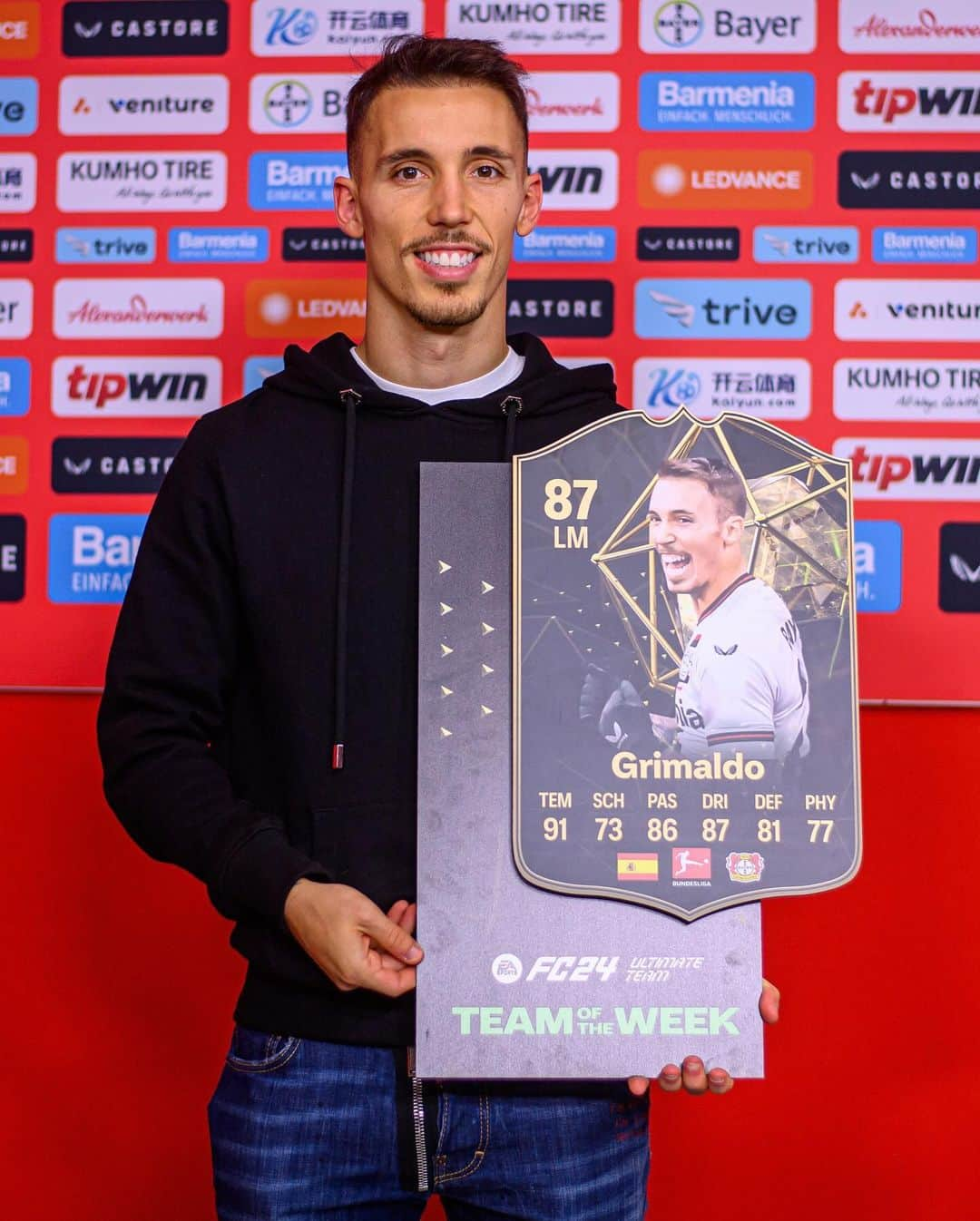 バイエル・レバークーゼンさんのインスタグラム写真 - (バイエル・レバークーゼンInstagram)「🎮 @grimaldo35 received an @easportsfc #TOTW card. Congrats, Alejandro! 👏  🔙 #TSGB04 #Bayer04 @b04esports #eafc #Werkself」11月15日 16時27分 - bayer04fussball