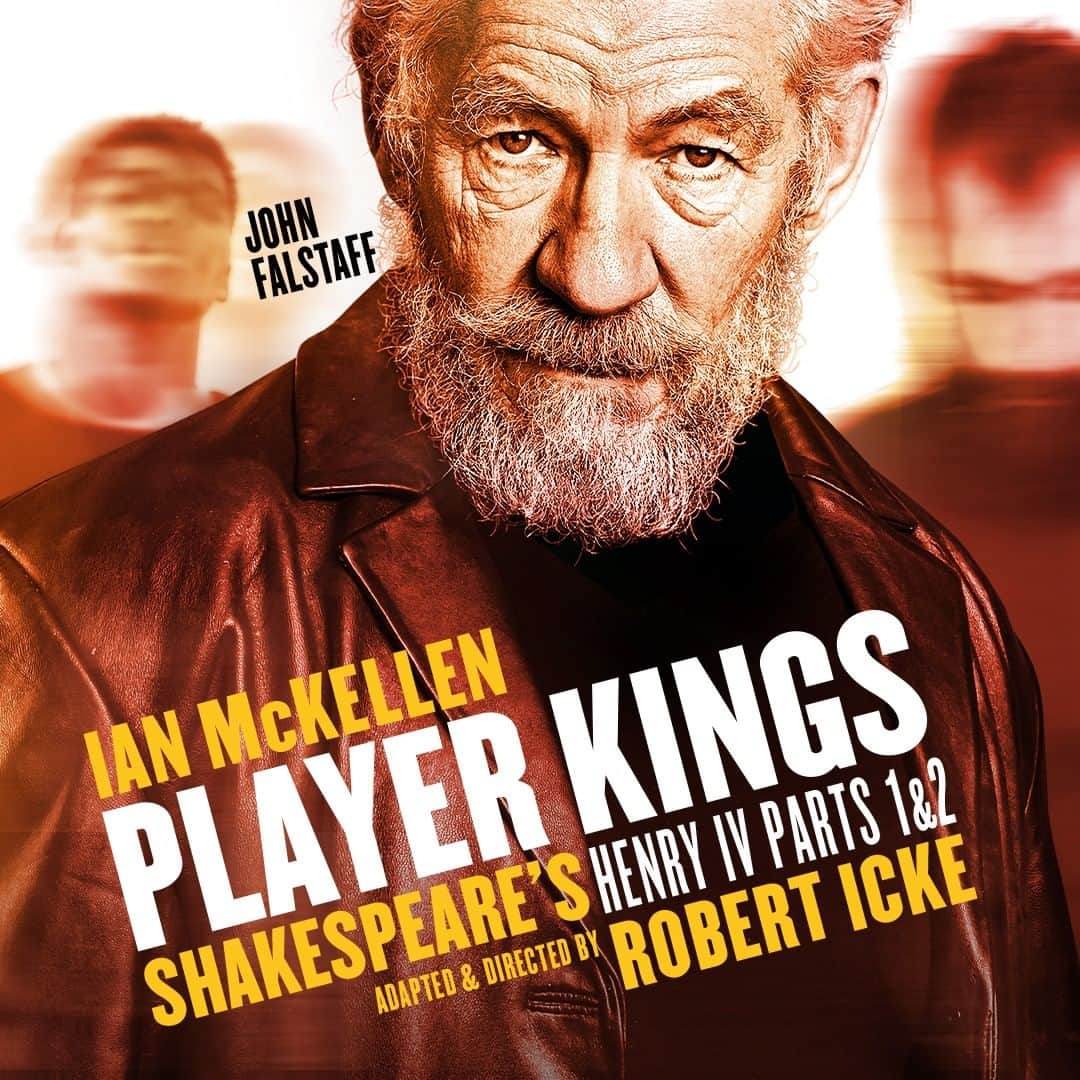 イアン・マッケランのインスタグラム：「Following up the "Criminal" poster that had some of you puzzled yesterday, it's all to announce that I’ll be playing Falstaff in @PlayerKingsPlay - a new adaptation of Shakespeare’s great history plays Henry IV parts 1 and 2, by the award-winning writer and director Robert Icke.  We’ll be playing in London’s West End for 12 weeks with previews in Wimbledon and Manchester.  Visit https://playerkingstheplay.co.uk for details.」