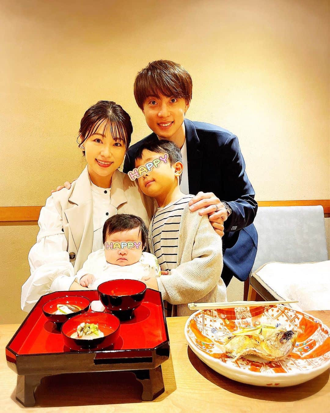 五十嵐圭のインスタグラム：「お食い初め。  #娘 #お食い初め #日本料理川畑」