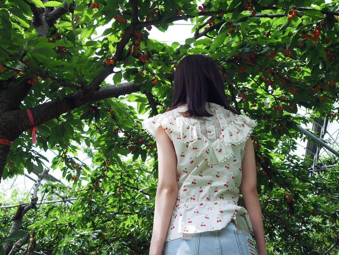 庄司なぎささんのインスタグラム写真 - (庄司なぎさInstagram)「さくらんぼコーデ🍒 ずっとクローゼットに眠ってたお気に入りのお洋服やっと着れてよかった🫧」11月15日 18時06分 - nagyuuu_official