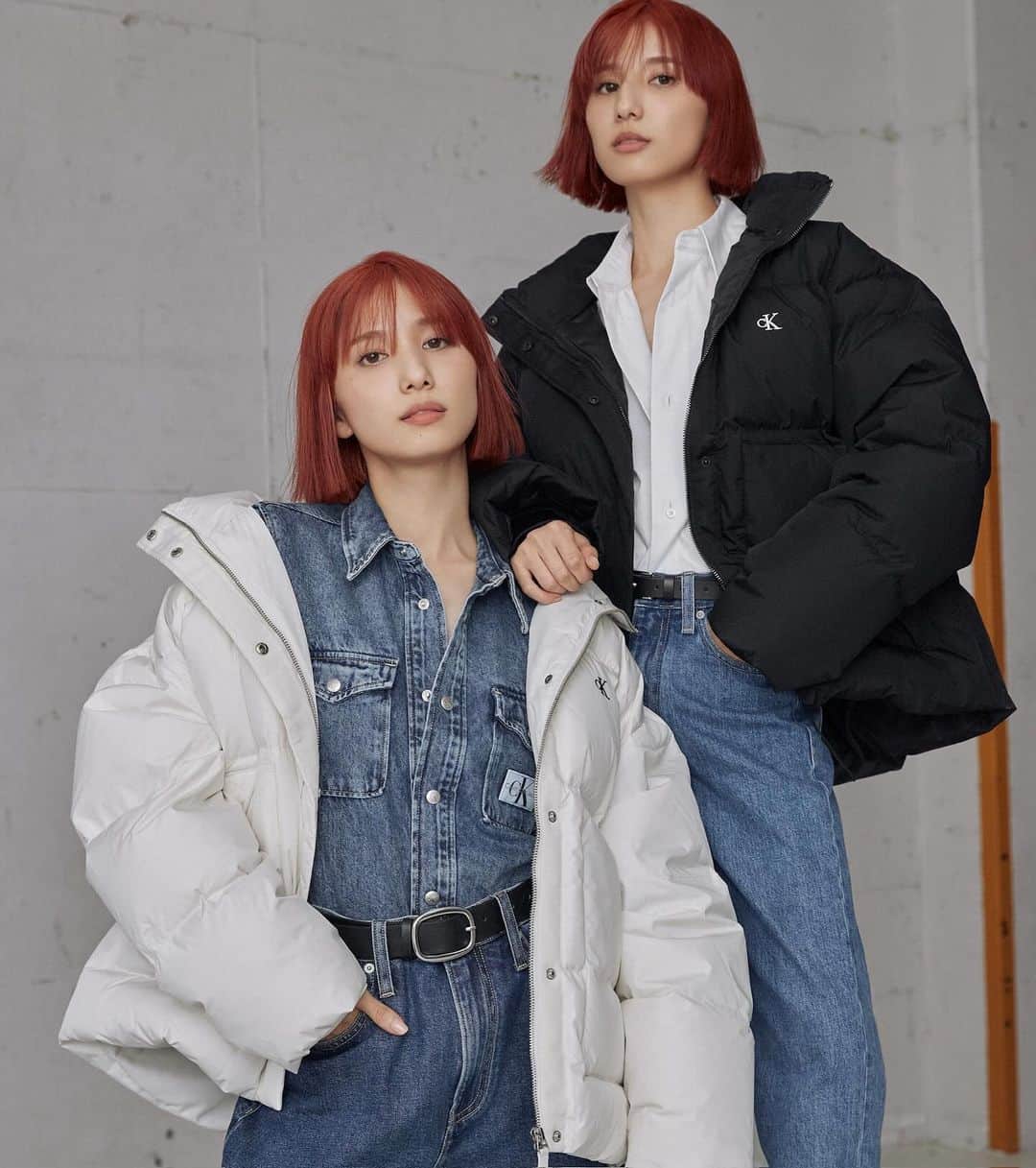 谷奥えり（えまえり）のインスタグラム：「【sponsored】  calvinkleinの撮影でいつもより大人っぽい イメージにして頂きました♪ コートはえまと色違いです🫶  インスタ広告でも流れるみたいなので見つけてね♡ @calvinklein #calvinklein #ELLEgirlUNI」