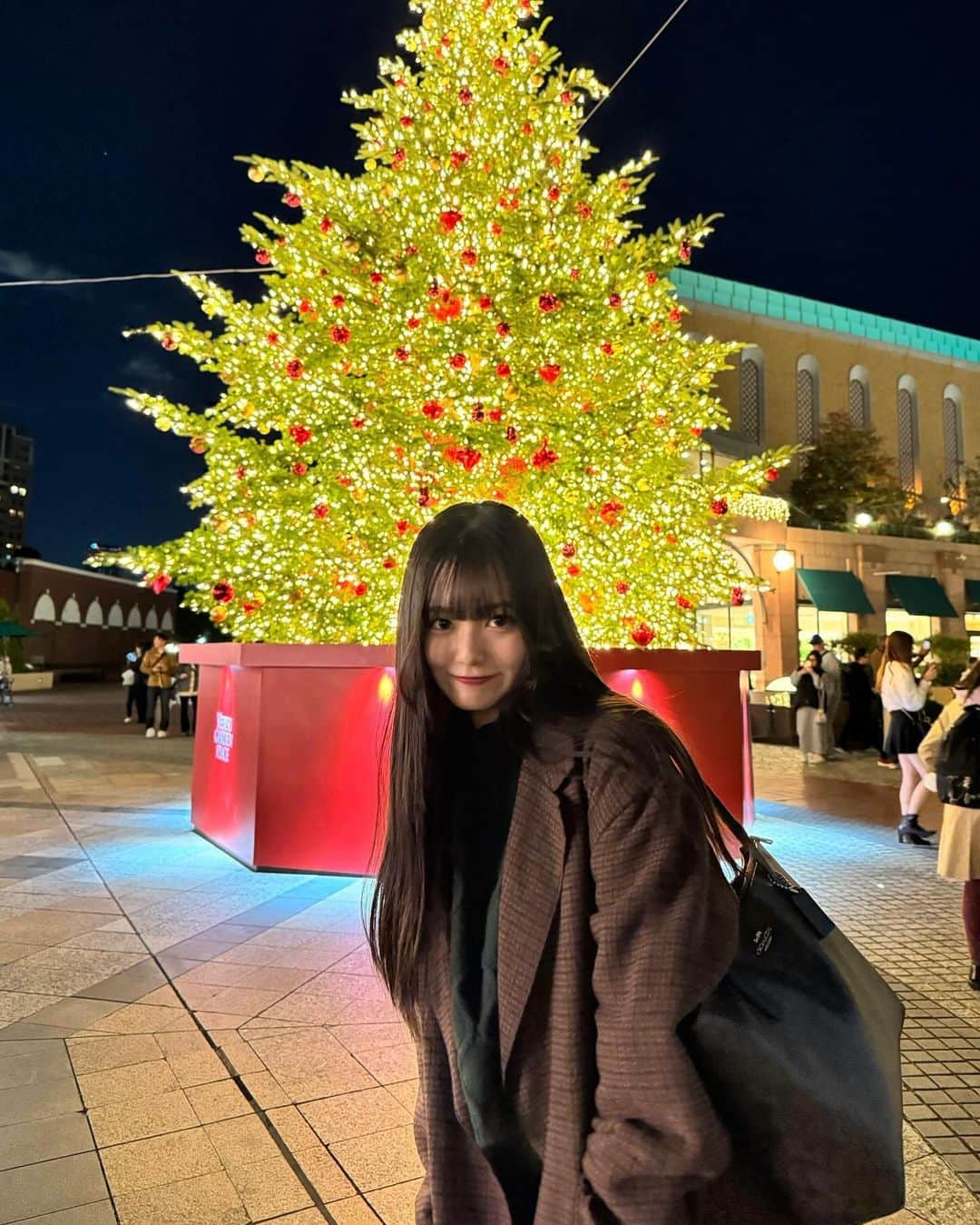 石川涼楓のインスタグラム：「クリスマスの季節嬉しいね~🧚🏻‍♀️  今さっきお家に小さなクリスマスツリー 組み立てて置きました✌︎」