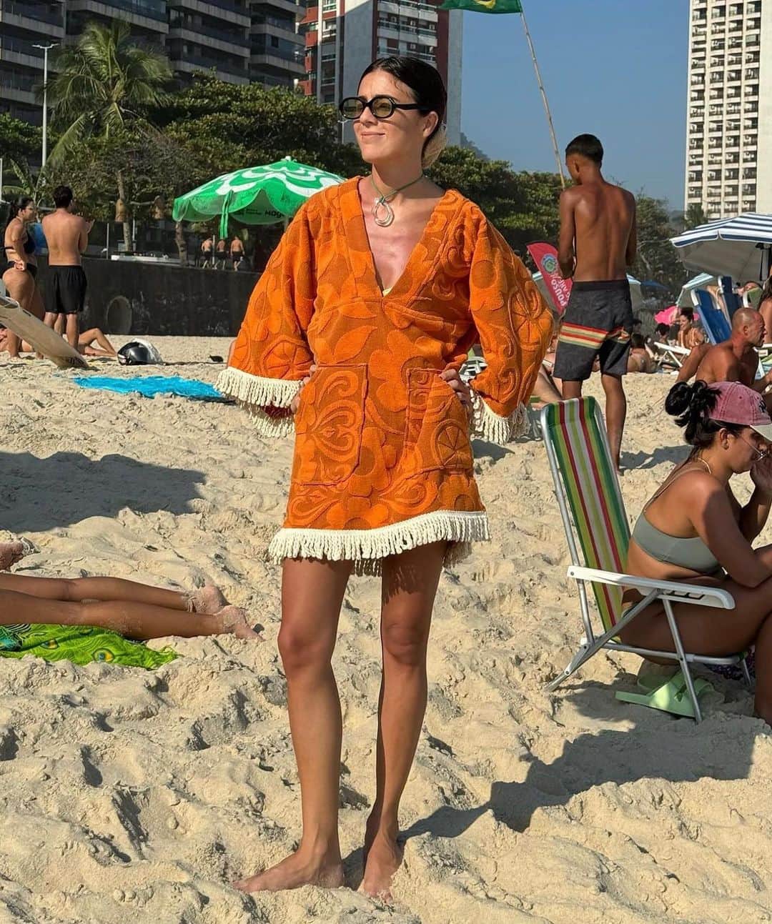 SPELLさんのインスタグラム写真 - (SPELLInstagram)「Spotted in our Pomelia Terry Throw Over Dress @vicmontanari 🍊 arriving tomorrow at 10am AEDT ~ you’re not going to want to miss this 🧡」11月15日 19時04分 - spell