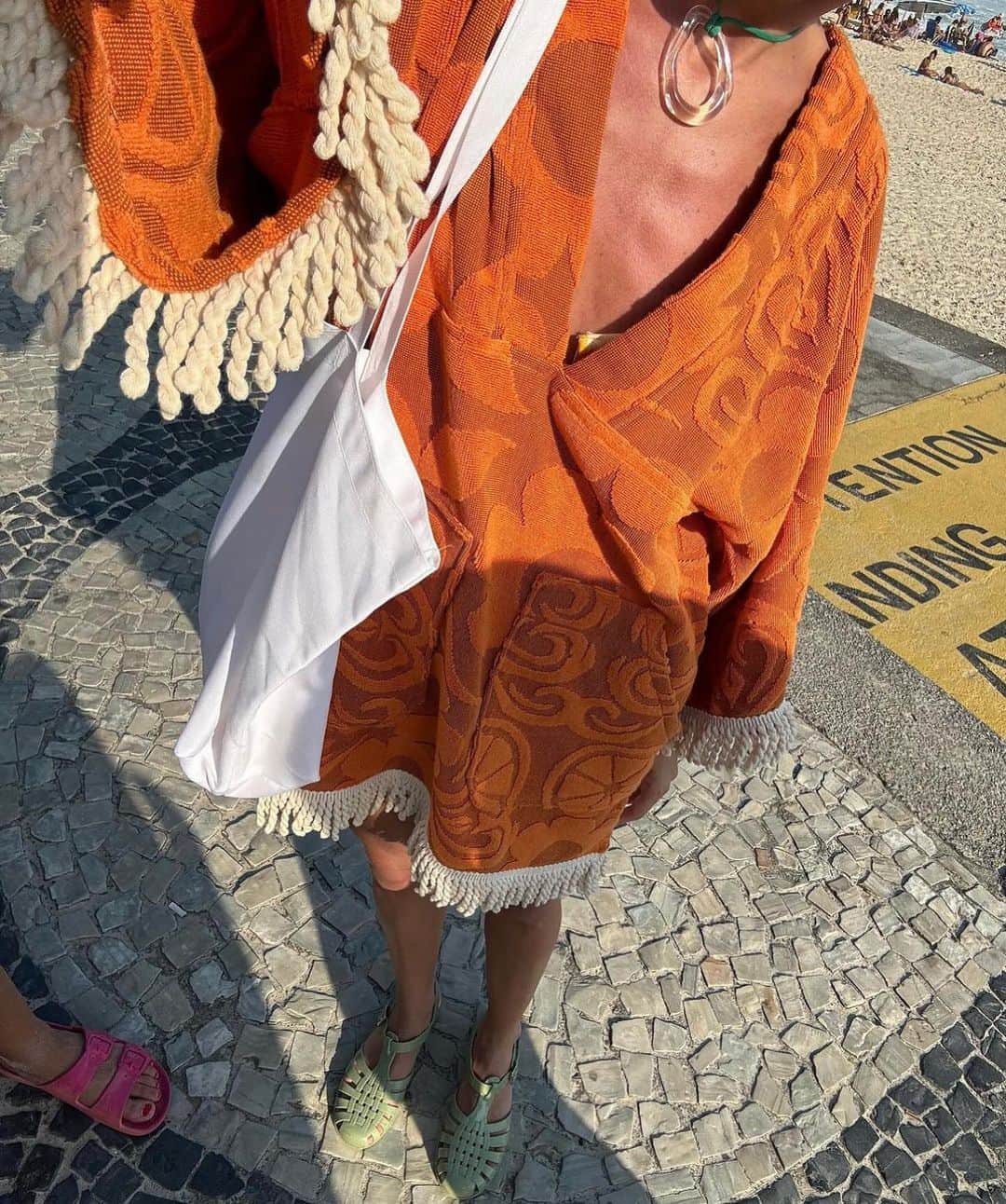 SPELLさんのインスタグラム写真 - (SPELLInstagram)「Spotted in our Pomelia Terry Throw Over Dress @vicmontanari 🍊 arriving tomorrow at 10am AEDT ~ you’re not going to want to miss this 🧡」11月15日 19時04分 - spell