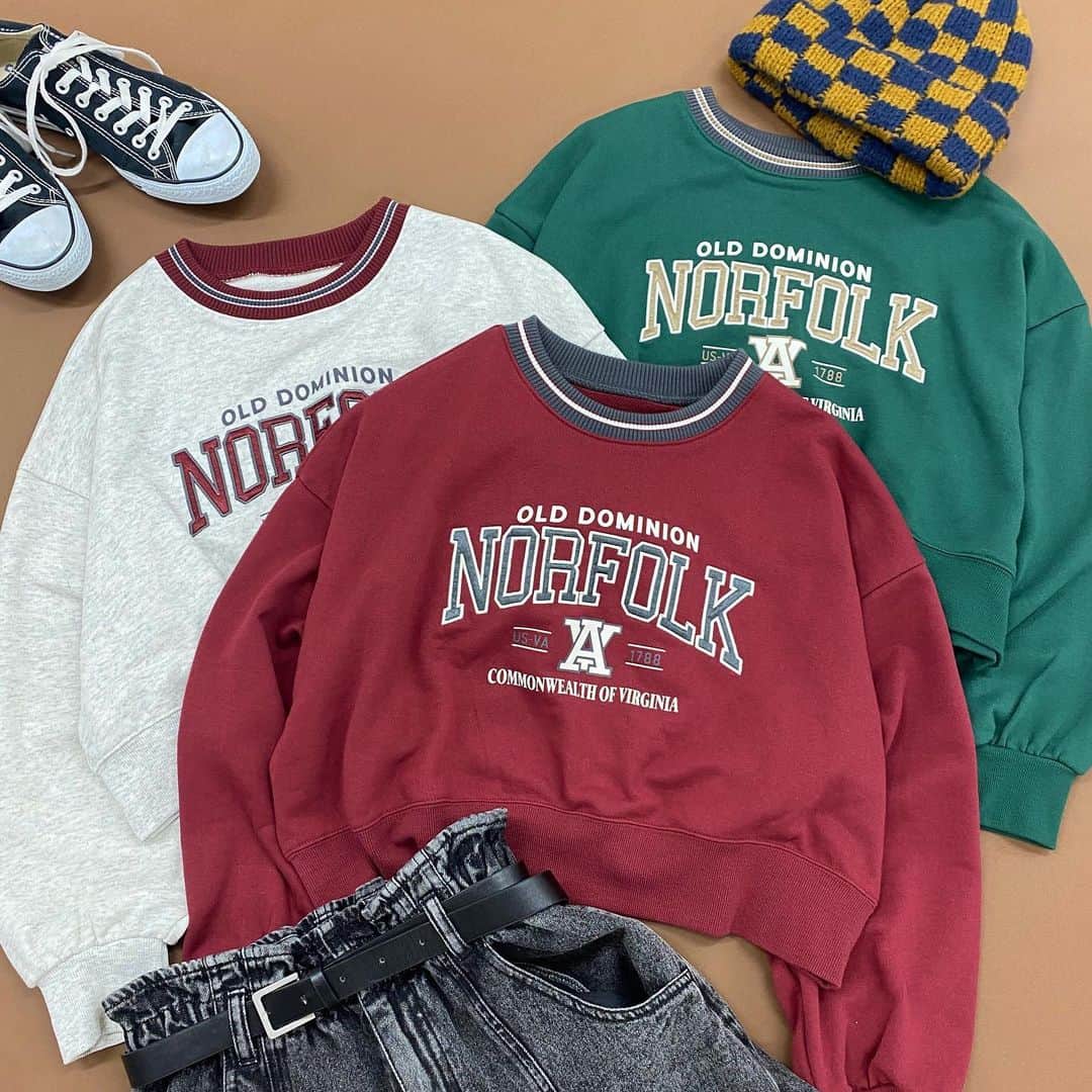 のインスタグラム：「new item  ✔︎ラインリブショートスウェット ¥3,299(tax in)  ラインデザインがポイントの、秋冬大注目のショート丈スウェット！  #スウェット #sweat #ロゴスウェット #デザインスウェット #カジュアルコーデ #スウェットコーデ #冬コーデ #冬服 #WEGO」