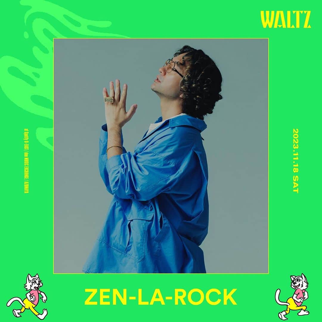 ZEN-LA-ROCKさんのインスタグラム写真 - (ZEN-LA-ROCKInstagram)「✅今週土曜✅ もはや豪華フェス顔負けというかそれどころではない豪華面子勢揃いの大P/A/R/T/Y『WALTZ』に参戦します🗯️🗯️🗯️ 豪華4フロアっ 皆様遊びましょう‼️‼️‼️ しかしダイキ君にはホント長い期間お世話になりっぱなしです🥲 🙏🏽感謝感謝感謝🙏🏽」11月15日 20時19分 - zenlarock