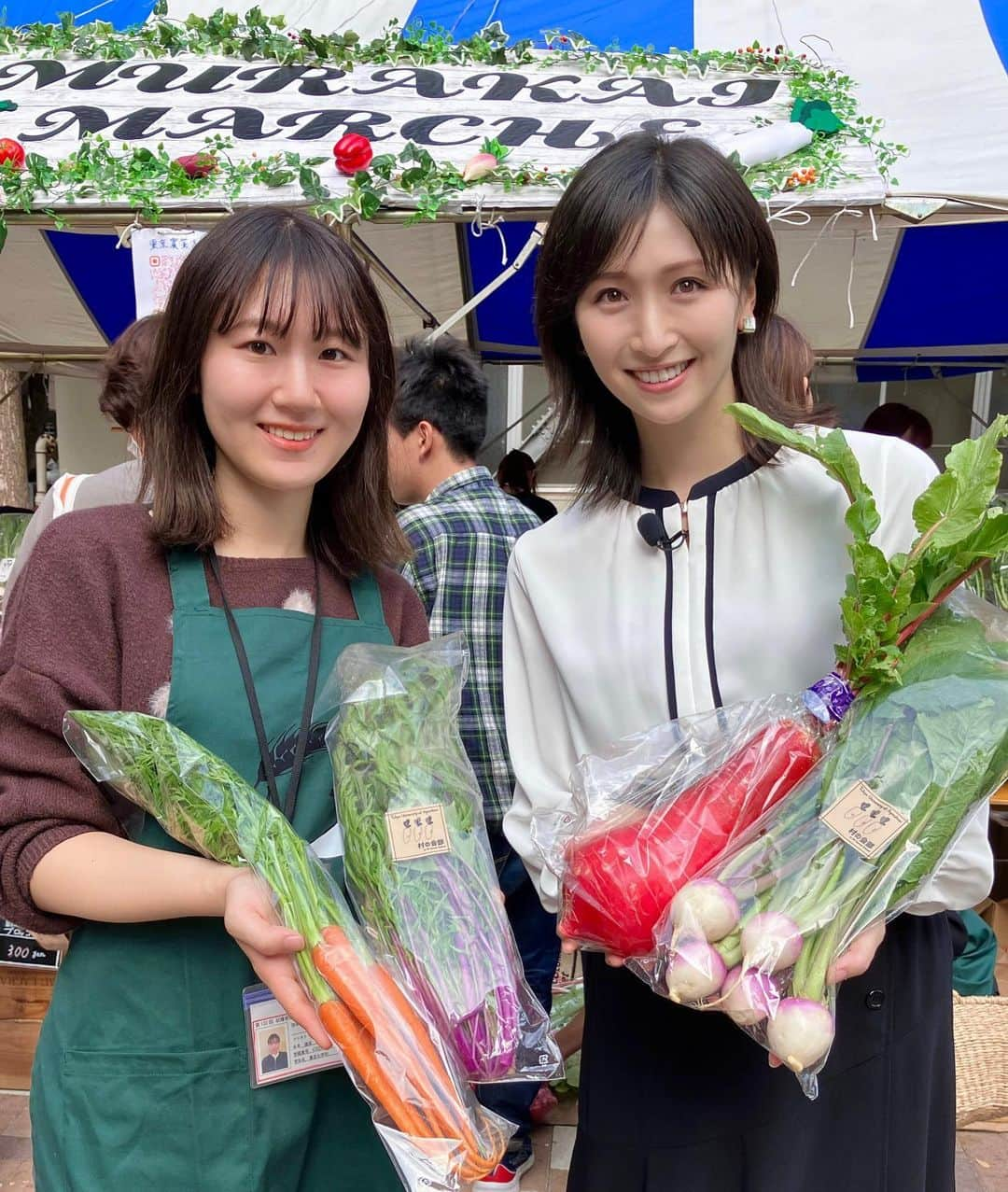 横山ルリカさんのインスタグラム写真 - (横山ルリカInstagram)「. あす11/16（木）【めざまし8】🌈 🔴9:30頃〜 『得するウォッチング』🔍  学園祭シーズ 真っ盛り🏫 “お得な学園祭”を取材してきました🥕🥦🍅 大行列の先に学生が作る野菜&生味噌＆ハチミツ🍯 1400食以上が完売したマグロの漬け丼🍣そのお味は？  人気の秘密をウォッチング👀✨ ぜひ、ご覧ください🌈  #フジテレビ #めざまし8 #得するウォッチング #学園祭 #東京農業大学 #収穫祭　 #野菜 #味噌　 #ハチミツ #じゃがバター  #東京海洋大学 #マグロの漬け丼  #ブラウス #astoriaodier」11月15日 20時52分 - rurika_yokoyama_official