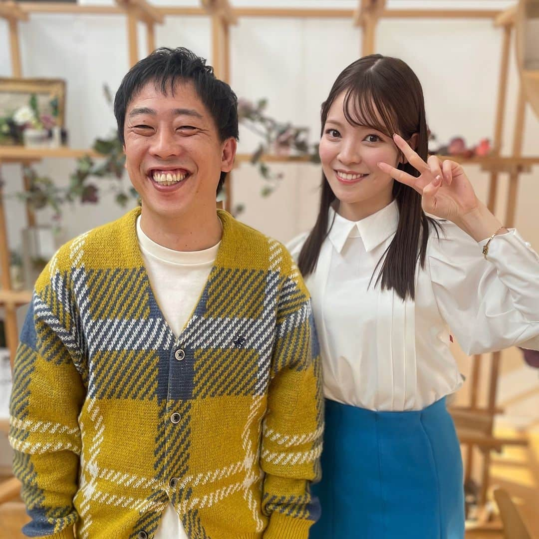 三宅絹紗のインスタグラム：「🐱 前回のもう1人のゲスト！ さらば青春の光、森田哲矢さん☺︎  絶妙なツッコミで 番組中、笑いすぎてほっぺとお腹が痛くなりました😂  #さらば青春の光#森田哲矢 さん#サタファン#サタデーファンキーズ#いわて#めんこいテレビ#三宅絹紗」