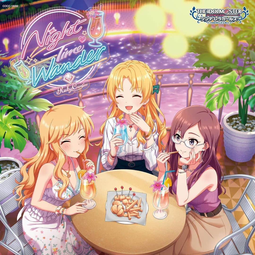 山下七海のインスタグラム：「❣️本日発売❣️ いい気分になる曲🤍💕  Night Time Wander(M@STER VERSION) - 桐生つかさ (河瀬茉希), 大槻唯 (山下七海), 八神マキノ (二ノ宮ゆい) (THE IDOLM@STER CINDERELLA GIRLS STARLIGHT MASTER PLATINUM NUMBER 12)」