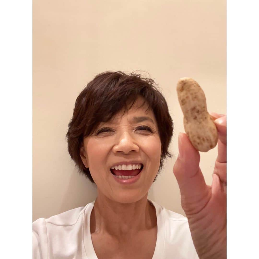 榊原郁恵さんのインスタグラム写真 - (榊原郁恵Instagram)「. 今日もお疲れ様でした。 朝晩しっかり冷え込みますね〜。  そ〜んな今日！ お届け物が沢山❣️ 10年近く野菜作りを指導して下さった方から…ご自宅で出来た柚子・落花生🥜、蕪・里芋が！！ 私の大好物《ゆで落花生》作っております♪  そして、山形のお宿《古窯》の女将さんから…山形のお嬢様《ラフランス》が❣️ なんと頂いたラフランスの食べ頃が11月28日・・渡辺徹の命日です。女将さんの細やかなお気遣いに感謝です。有難うございます。山形での朗読劇もお世話になります❣️  そして〜なんと〜❣️ マツタケが‼️松茸ですよ♪ 虫の知らせでお世話になっている木村プロデューサーに『今年の松茸は例年と比べて収穫が遅れて輪島辺りでは今頃収穫できるらしいですね』 と　世間話のつもりで雑談をしておりましたら……❣️ 届いちゃった‼️😆 いやいや　催促したつもりは無いんですよ❣️テヘッ❣️  今、落花生を茹でてるのでキッチンがヌクヌクしてるけど…… お世話になってる方々からの贈り物🎁に心もぬくぬくになりました❣️ ありがた〜い❣️❣️  #落花生 #ラフランス #松茸 #秋🍂」11月15日 22時05分 - sakakibara.ikue