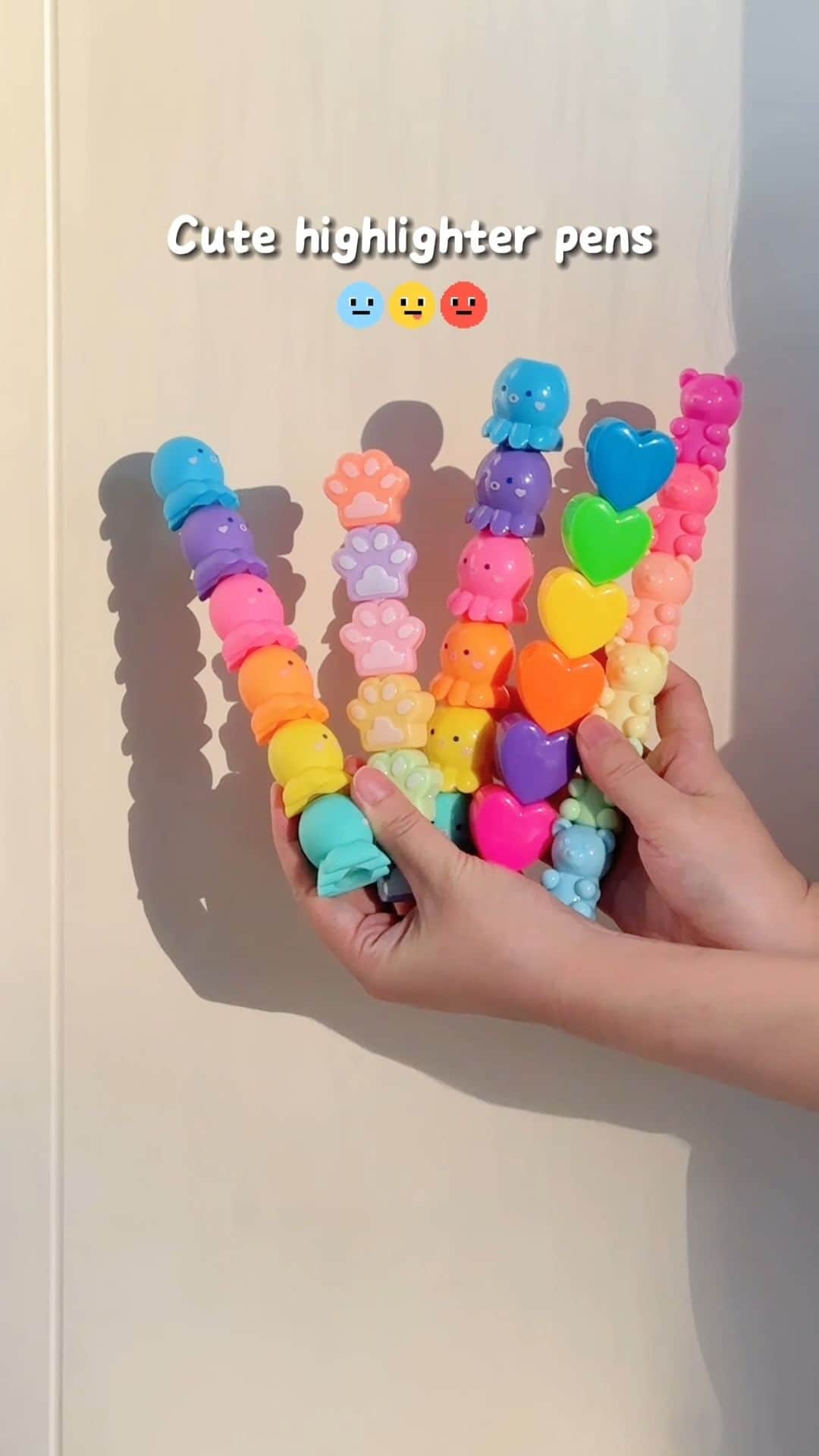SHEINのインスタグラム：「Which stackable Kawaii markers would be the highlight of your day? Drop a 🧸, 🐙, 🐾, or 💓 in the comments 👇  🔎 17729086  #SHEIN #SHEINforAll #SHEINstyle #fashion #chic #saveinstyle」