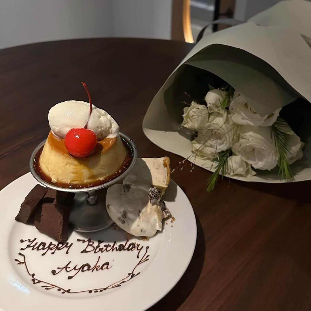 田邉彩香のインスタグラム：「ㅤㅤㅤㅤㅤㅤㅤㅤㅤㅤㅤㅤㅤ 美味しかった幸せたち😋🍴  最近バスクチーズケーキに夢中♩」