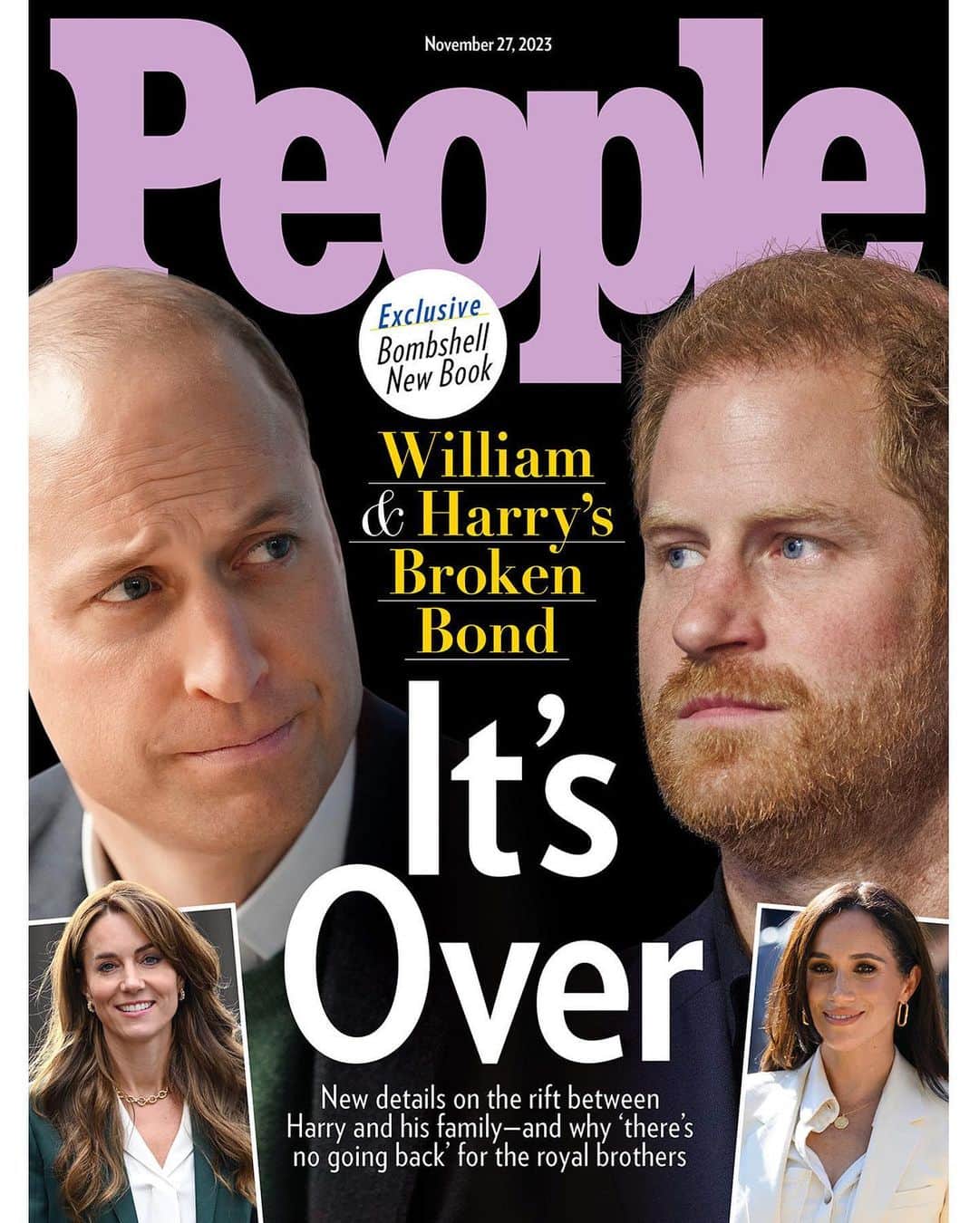 People Magazineのインスタグラム：「It's been nearly a year since Prince Harry's memoir "Spare" was released, and the world learned the extent of the division between Harry and his brother Prince William. "In the eyes of some within the institution, Harry is a threat to the crown," author Omid Scobie, whose new book "Endgame" is out Nov. 28, tells PEOPLE in this week’s cover story. "His freedom to exert his own thinking outside of the confines of the institution has made him the enemy.” Which is why for the brothers, says Scobie, “there’s no going back.” For the full cover story, tap the link in bio.   📷: Prince William: AP; Prince Harry: Christopher Neundorf/EPA-EFE/Shutterstock」