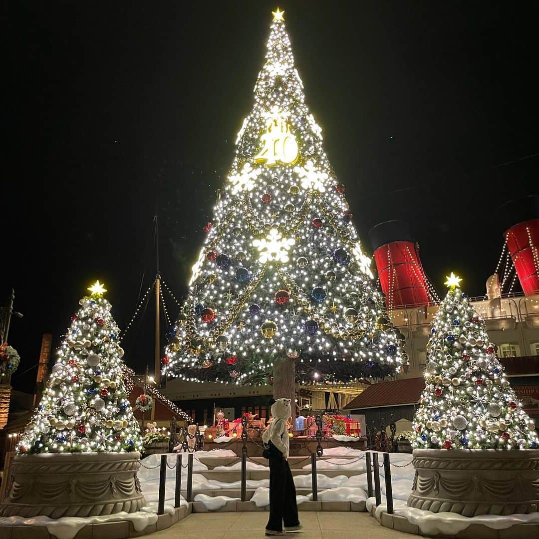 青山華依さんのインスタグラム写真 - (青山華依Instagram)「Disney Sea  マーメイドラグーンシアター再開ずっと待ってます(;_;)  そして早めのクリスマスツリー🎄 綺麗だった大満足＾＾」11月15日 22時37分 - tftftf___100