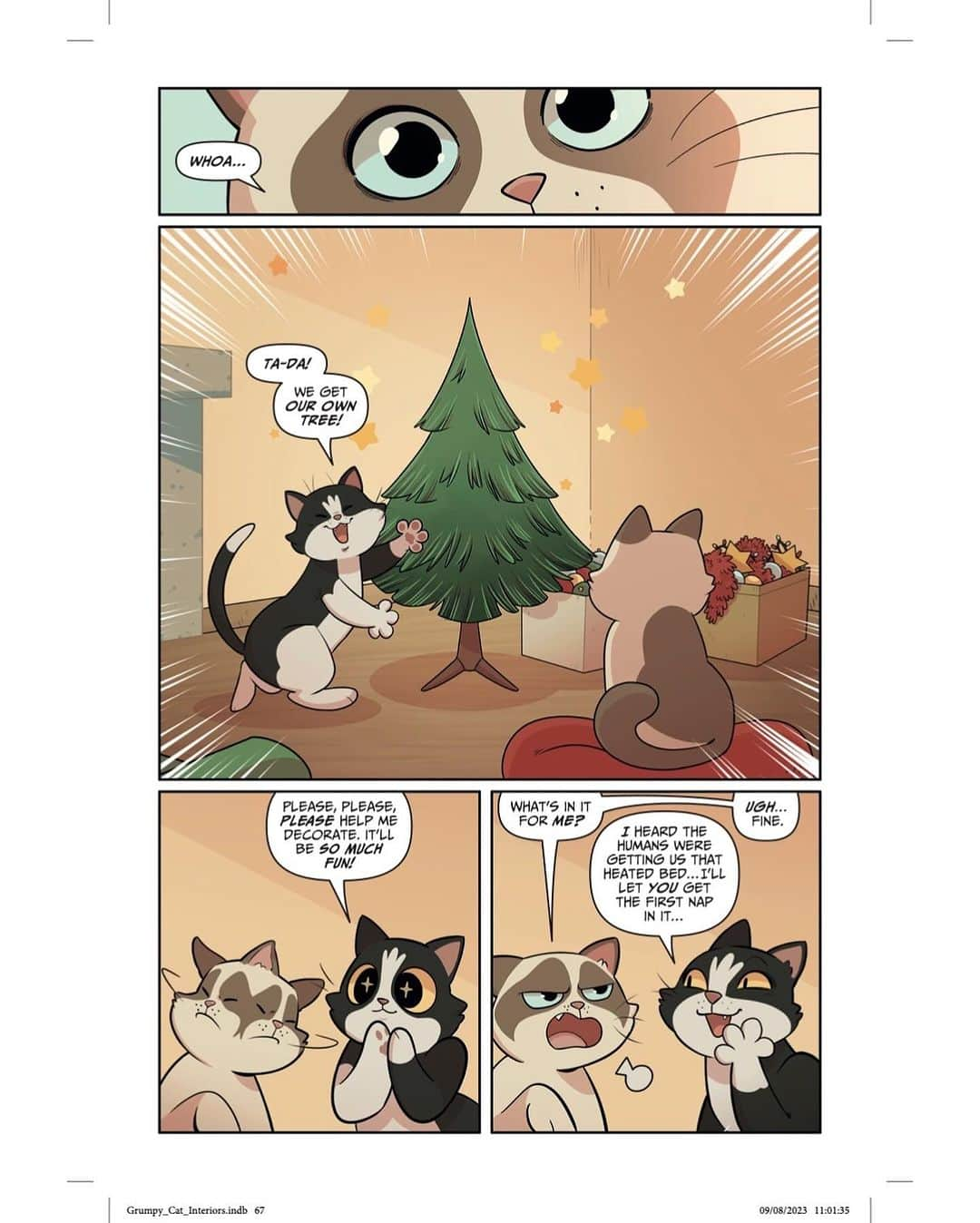 Grumpy Catさんのインスタグラム写真 - (Grumpy CatInstagram)「Grumpy Cat’s NEW holiday graphic novel is out TODAY at comic shops everywhere! 🎄😾  It’s called “The Grumpus (And other Horrible Holiday Tales)” and is published by @AblazePub! ⛄️  🎁 Find your nearest comic book shop:  https://www.comicshoplocator.com/  (Out everywhere else 11/28🎅)」11月16日 8時32分 - realgrumpycat