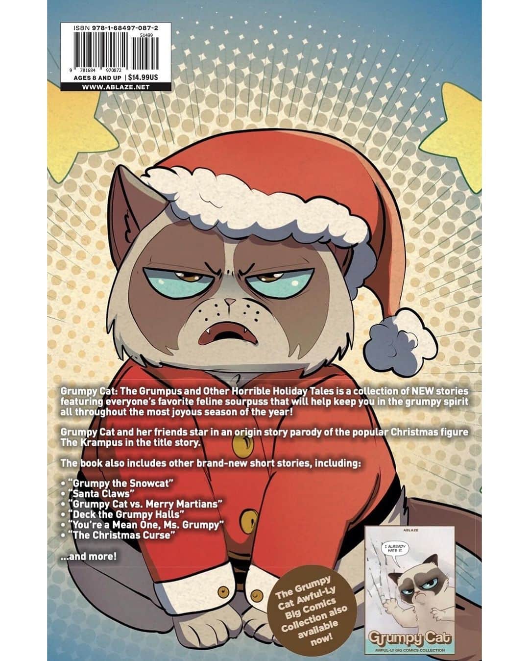 Grumpy Catさんのインスタグラム写真 - (Grumpy CatInstagram)「Grumpy Cat’s NEW holiday graphic novel is out TODAY at comic shops everywhere! 🎄😾  It’s called “The Grumpus (And other Horrible Holiday Tales)” and is published by @AblazePub! ⛄️  🎁 Find your nearest comic book shop:  https://www.comicshoplocator.com/  (Out everywhere else 11/28🎅)」11月16日 8時32分 - realgrumpycat