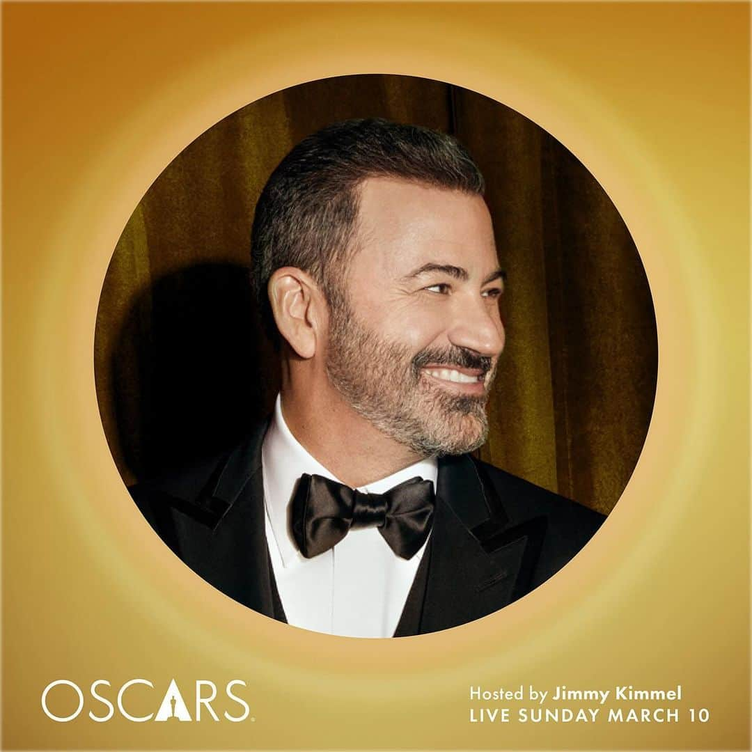 アカデミー賞のインスタグラム：「Well, I guess the secret’s out. Presenting your 96th Oscars host, Jimmy Kimmel. Welcome back!  Tune into ABC to watch the Oscars LIVE on Sunday, March 10th! #Oscars」